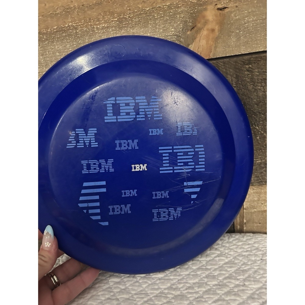 Vintage IBM‎ Blue Promotional Frisbee